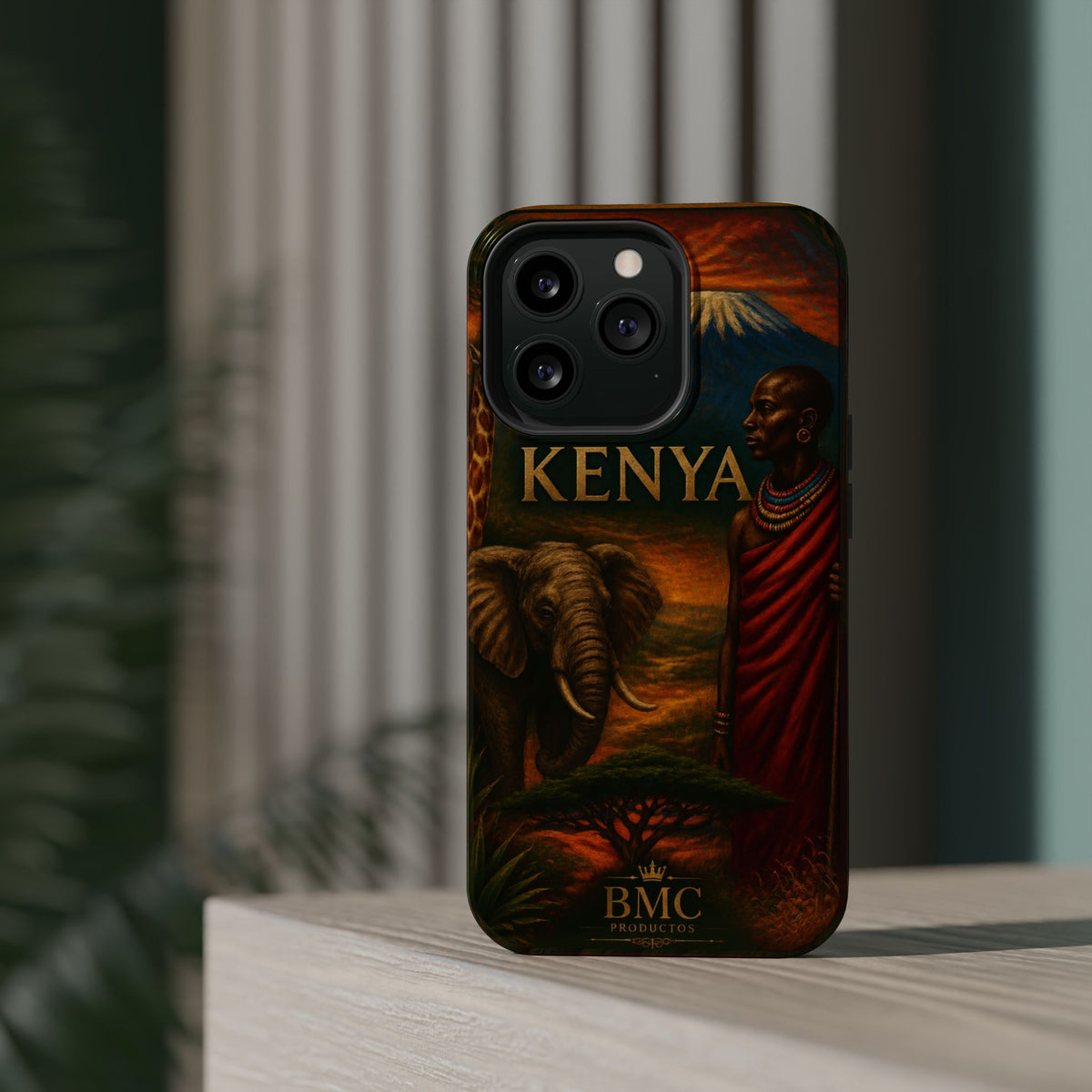 "Reinforced Magnetic Case Kenya: Wild Adventure and Land of Infinite Horizons 🦁🌄🏕️"
