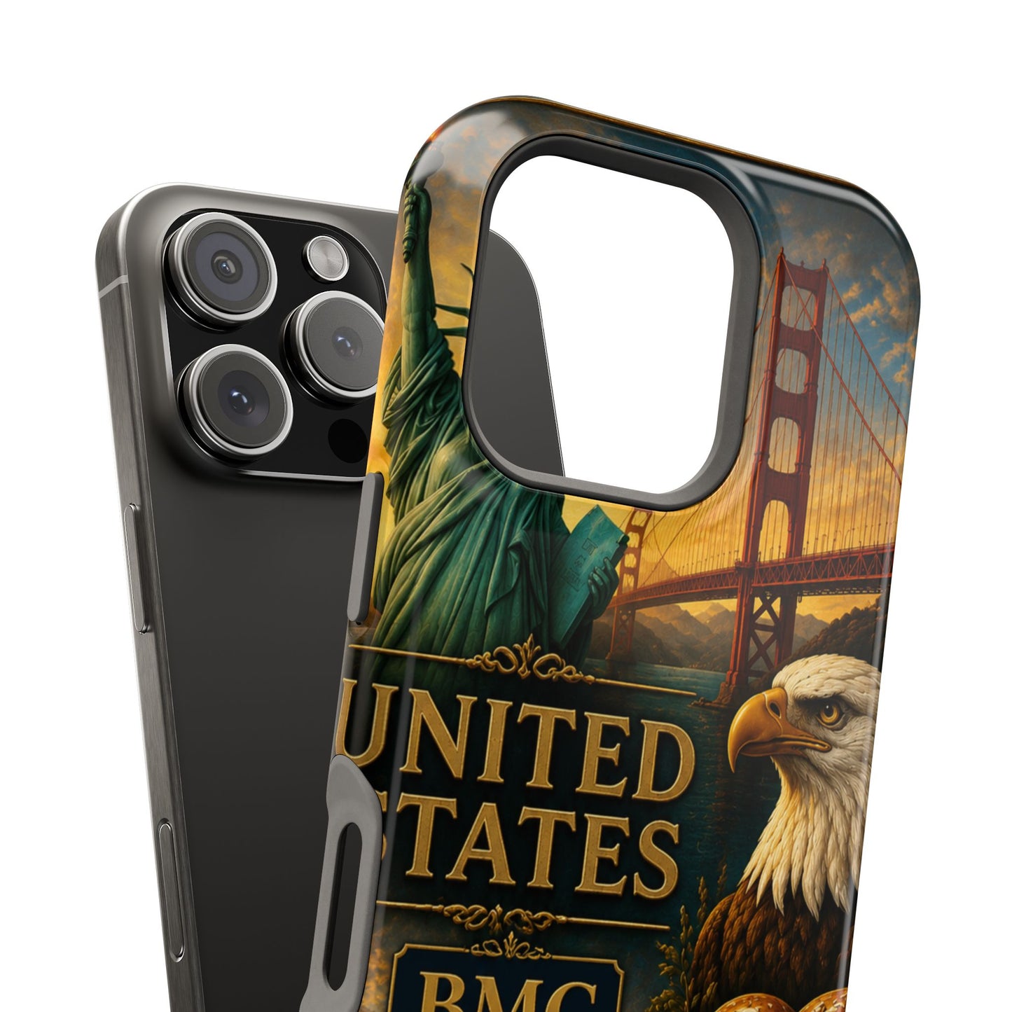 "Funda Magnética Reforzada Estados Unidos: Sueños, Libertad y Grandes Horizontes 🗽🏜️🌆"