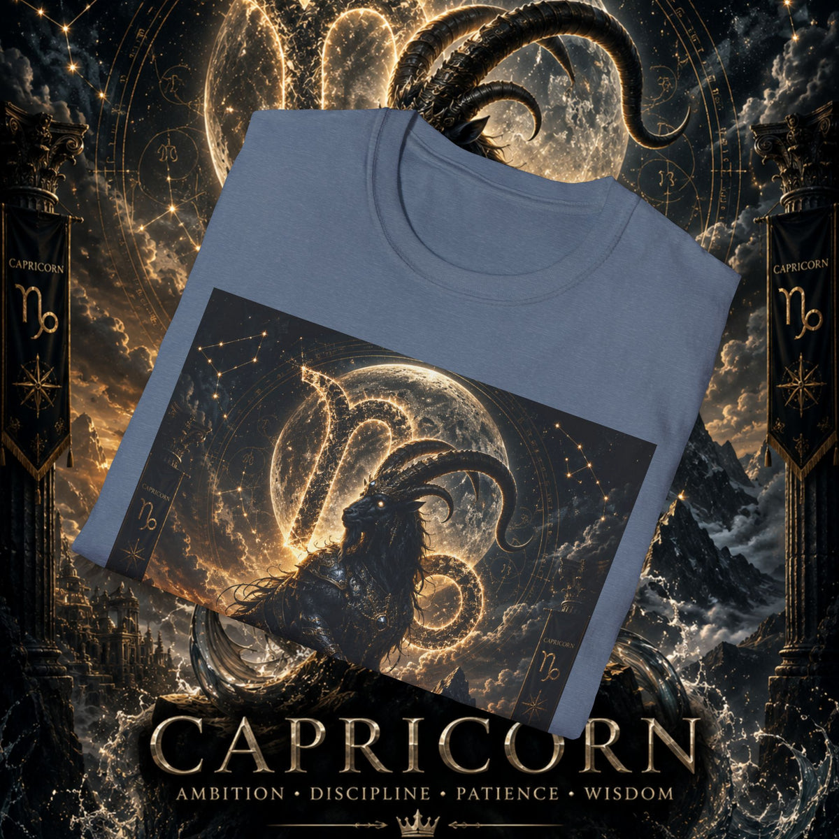 "Camiseta ♑ Capricornio – El Guardián de las Cumbres"