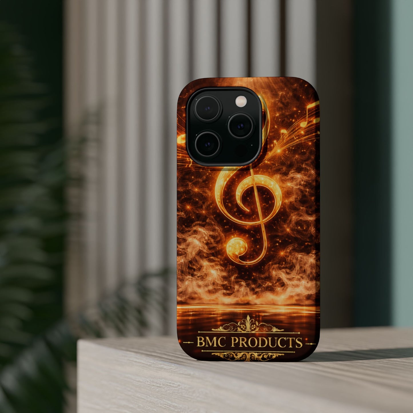 "Funda Magnética Reforzada Magnética Reforzada clave de sol 🎼🔥Donde nace una nota… nace una llama.” 🔥🎼