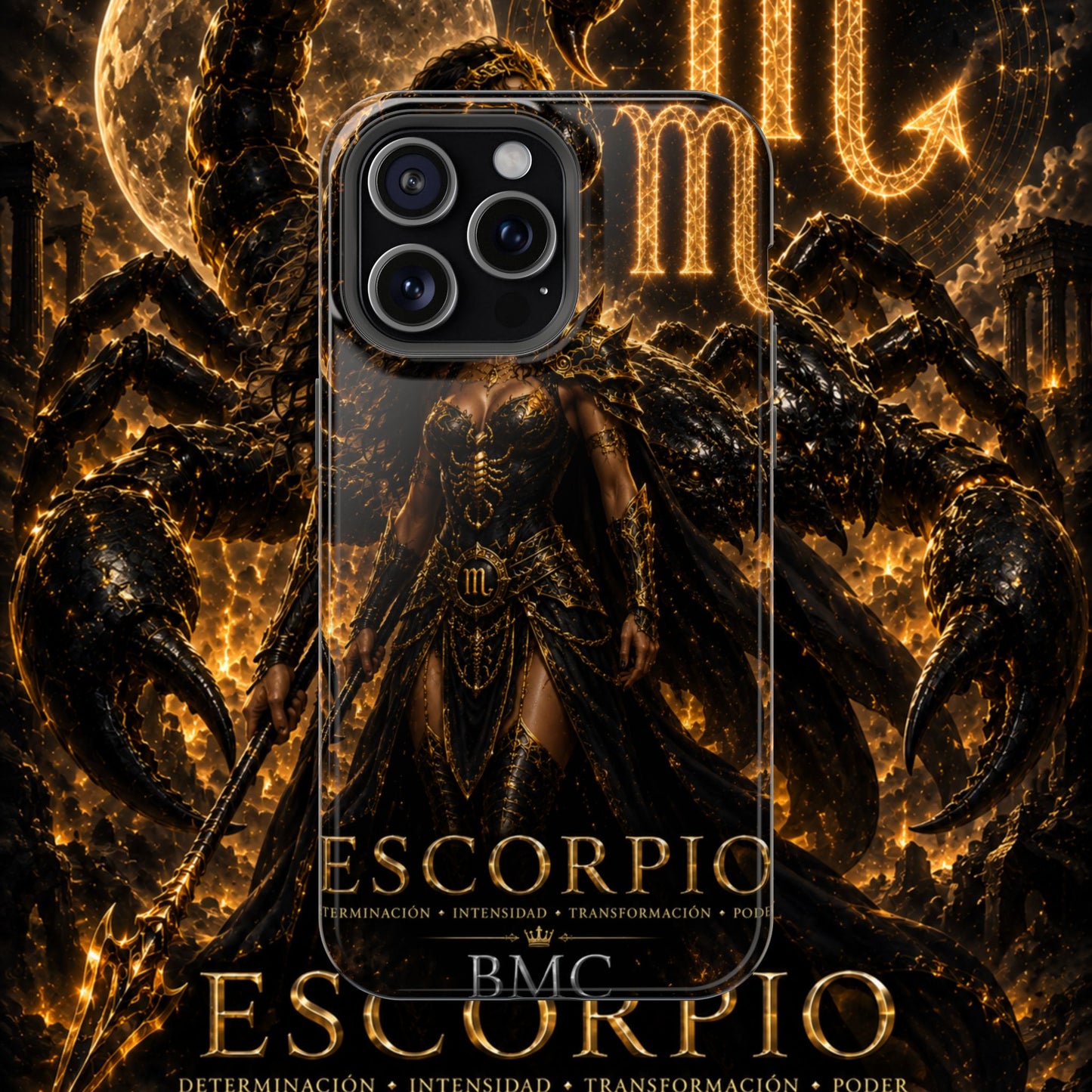 "Funda Magnética Reforzada ESCORPIO M –La Vigilante de las Sombras"