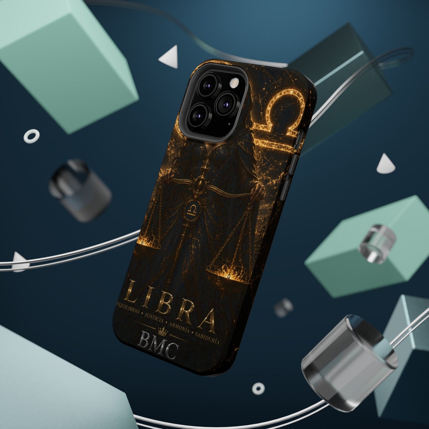 "Funda Magnética Reforzada libra– La Guardiana del Equilibrio"