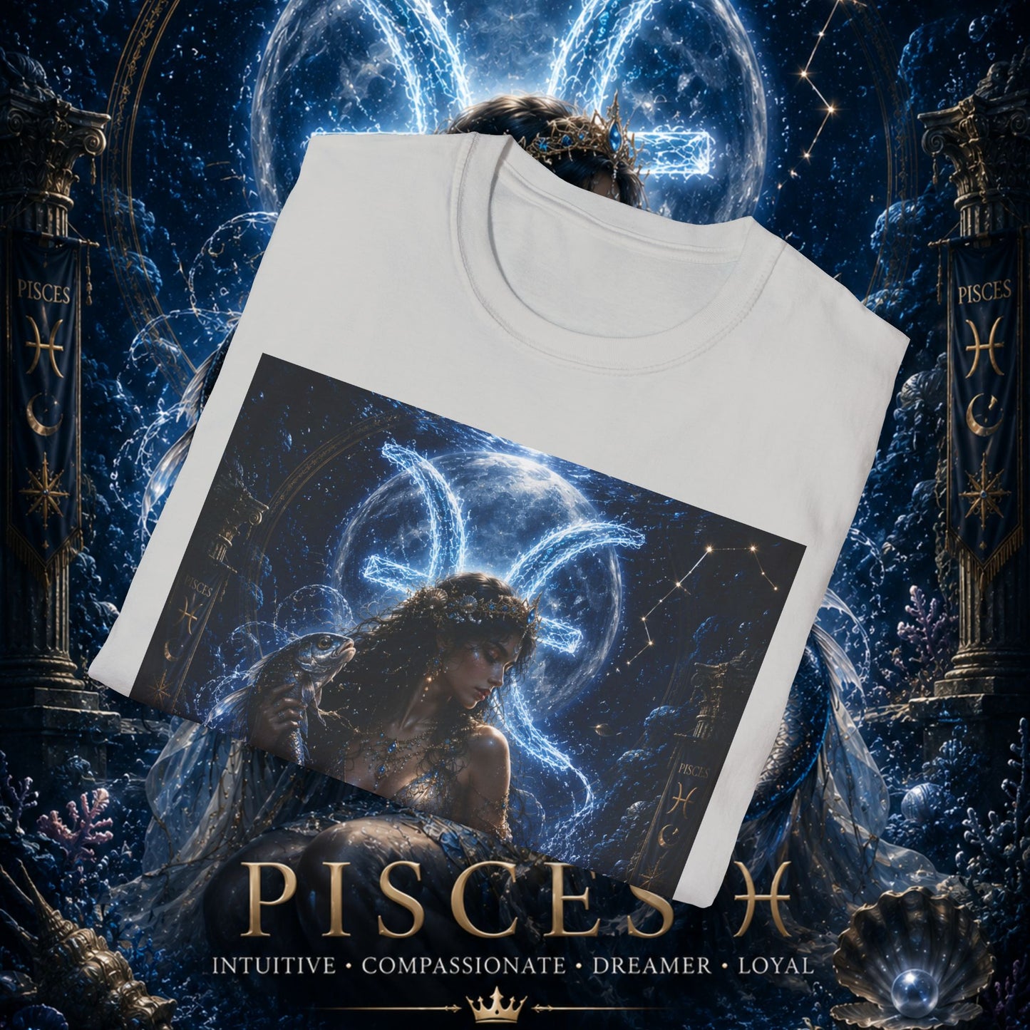 "Camiseta Piscis M — La Guardiana de las Profundidades"