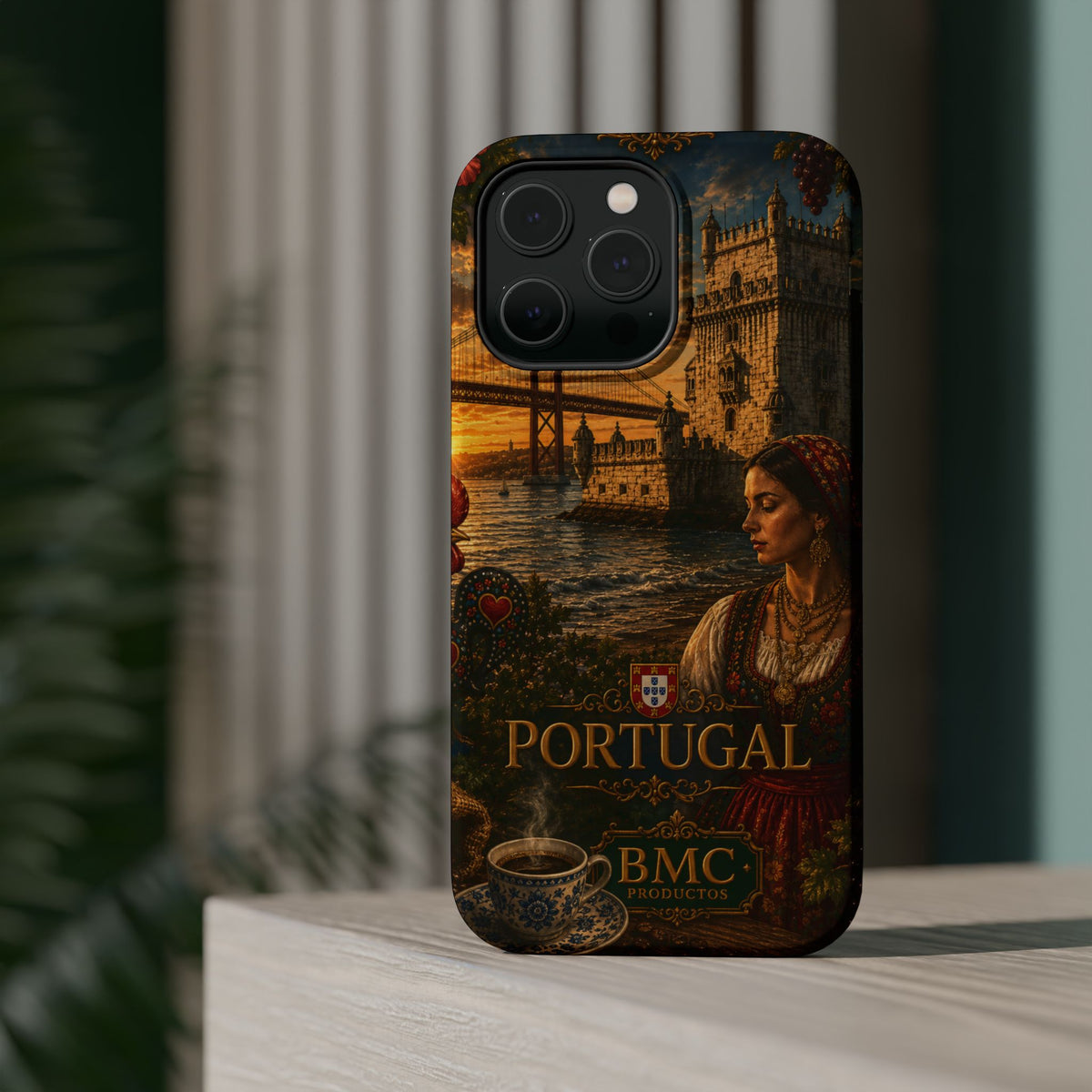 "Reinforced Magnetic Case Portugal: Atlantic Charm, Fados and Azulejos 🌊🎶🧿"