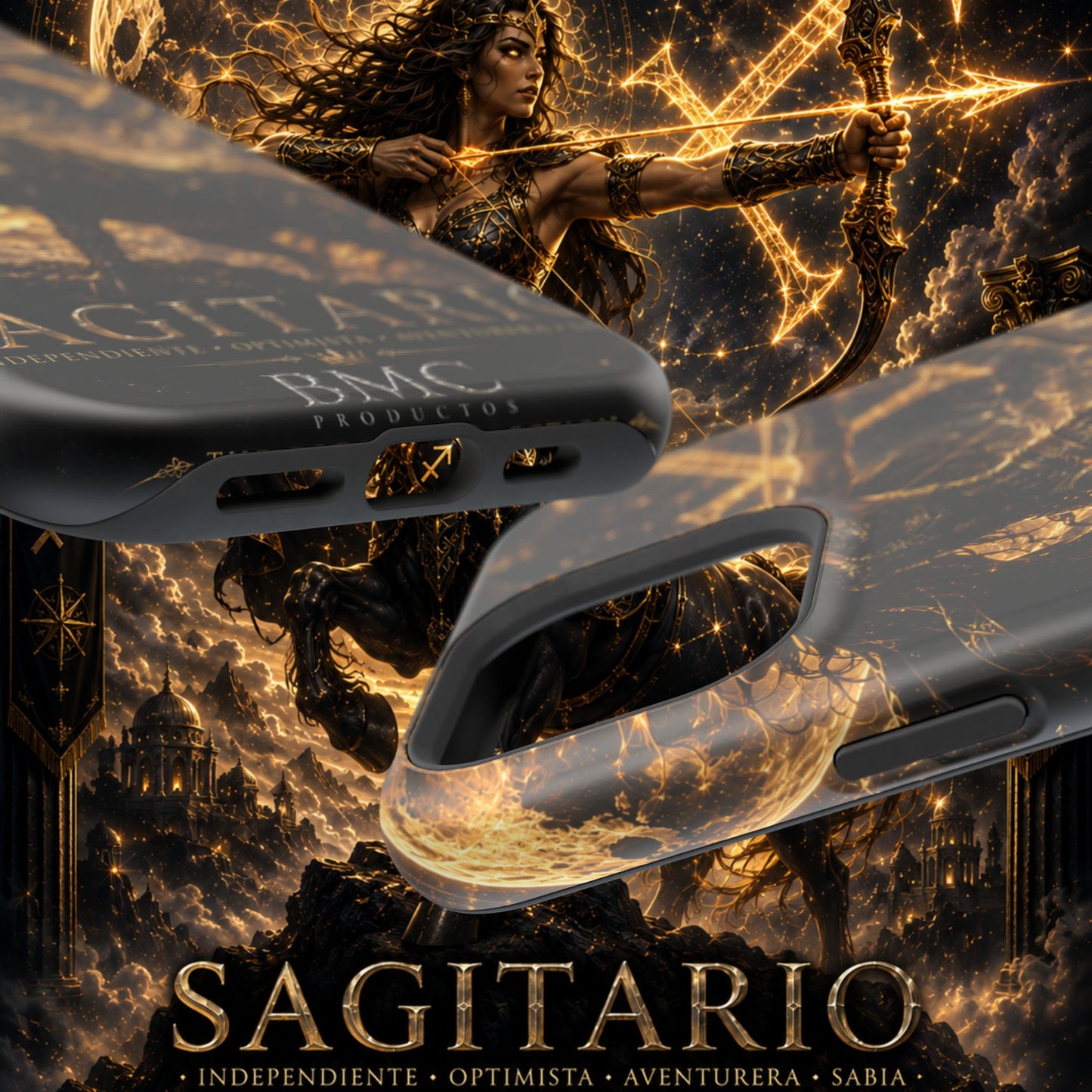 "Funda Magnética Reforzada Sagitario M– La Cazadora del Horizonte"