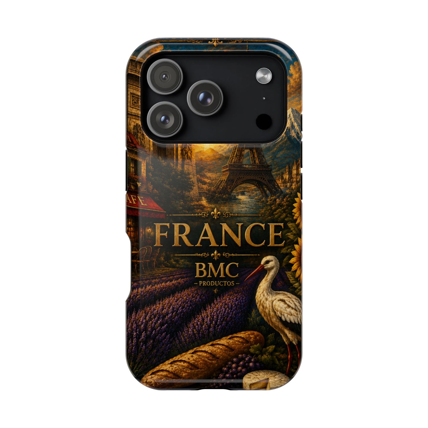 "Funda Magnética Reforzada Francia: Romance bajo la Luna 🌙🗼✨"