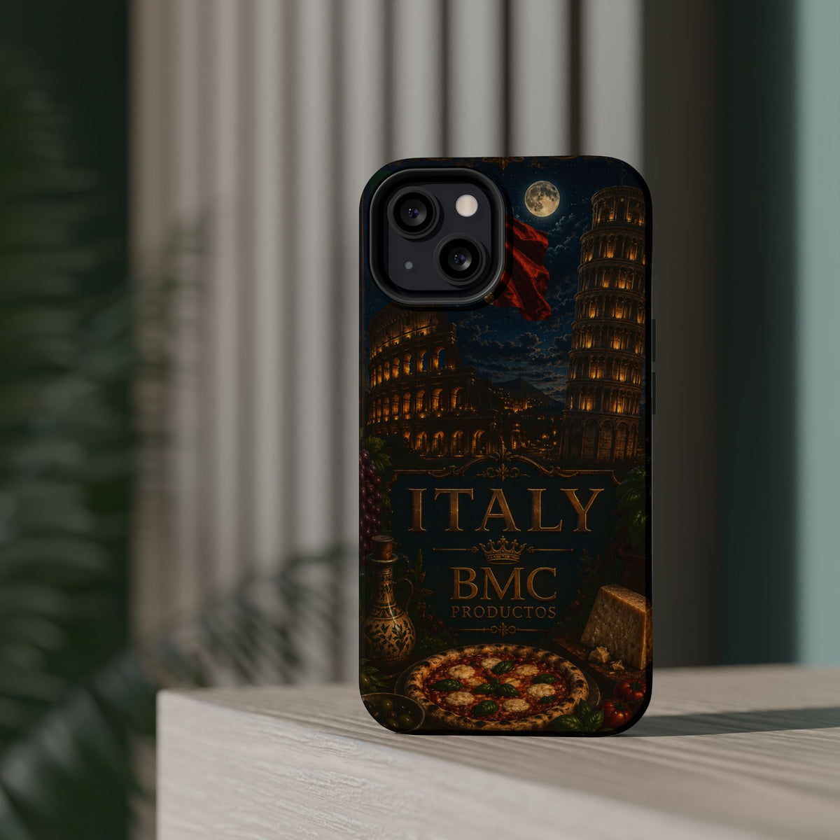"Funda Magnética Reforzada Magnética Reforzada Italia: Arte, Pasión y Sabores Eternos 🎨🍝🏛️"