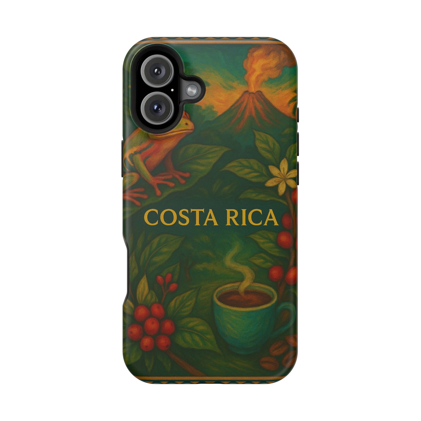"Funda Magnética Reforzada Magnética Reforzada Costa Rica: Pura Vida entre Volcanes y Selvas 🌋🌴🦜"