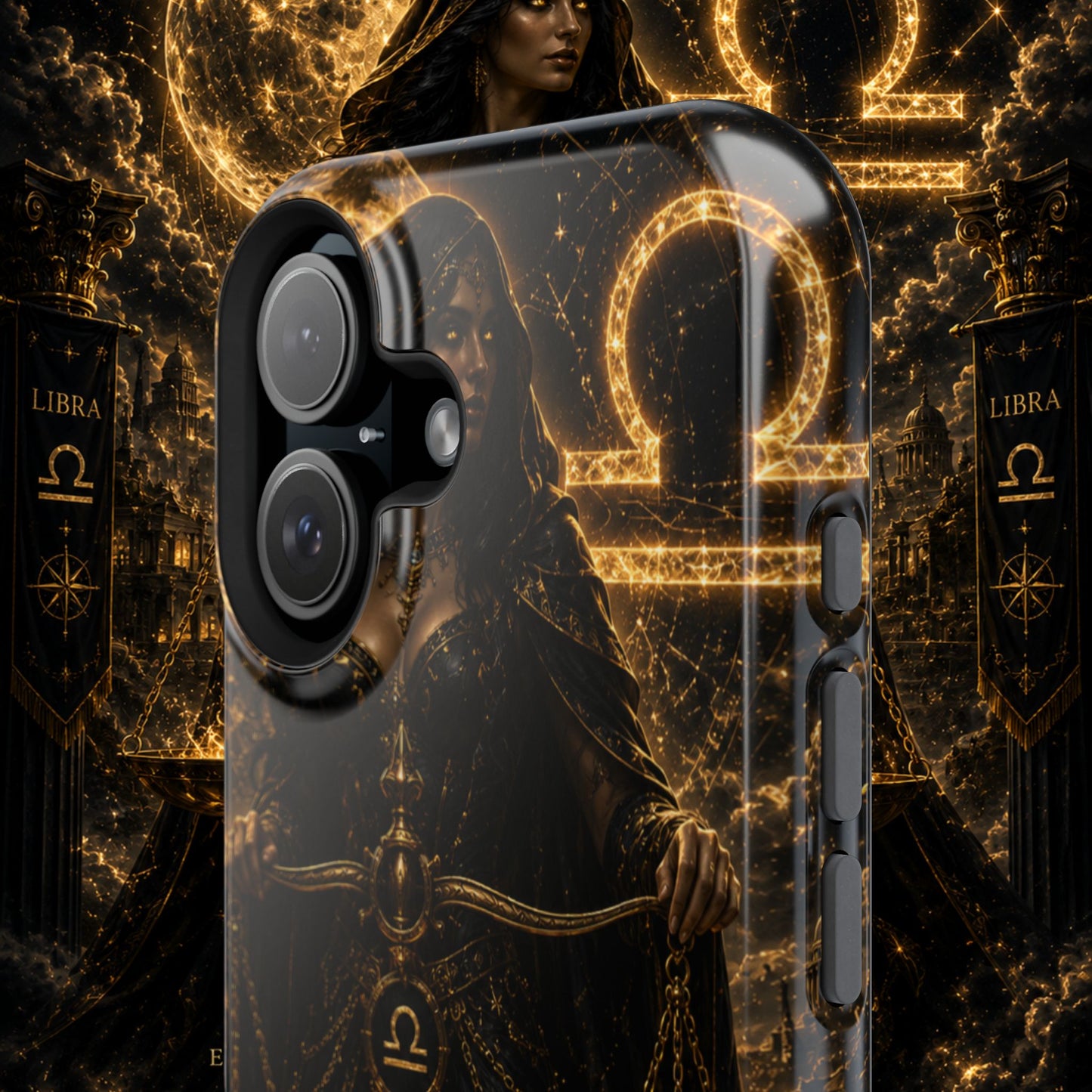 "Funda Magnética Reforzada libra– La Guardiana del Equilibrio"