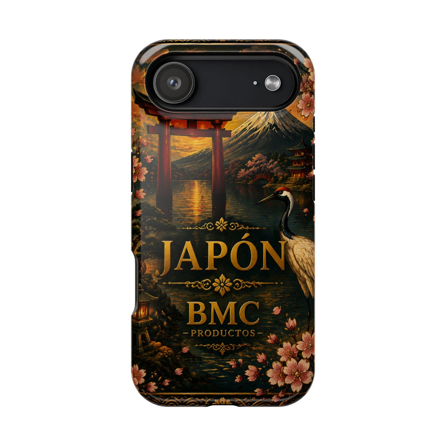 "Funda Magnética Reforzada Japón: Tradición entre Cerezos y Montañas 🌸⛩️🗻"