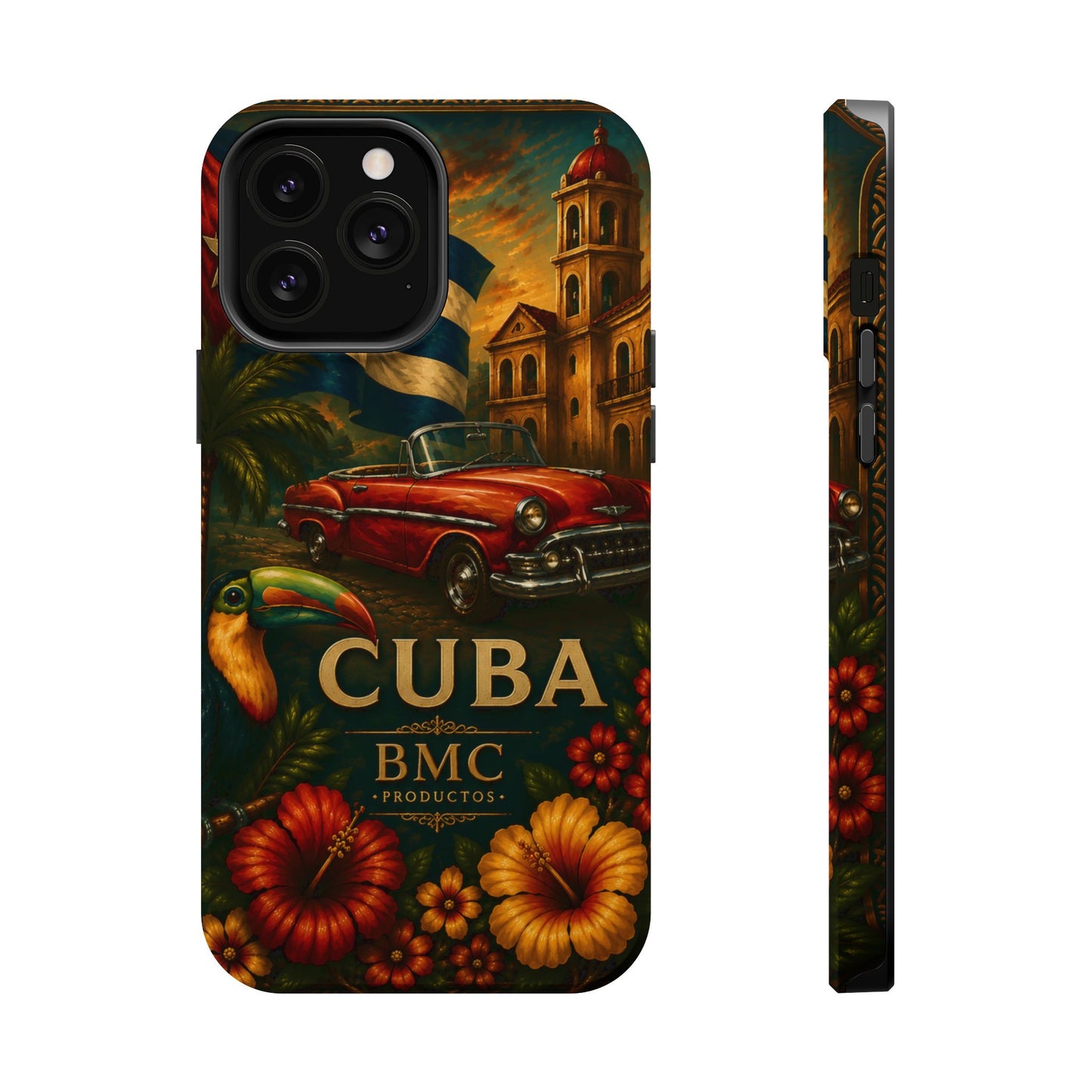 "Funda Magnética Reforzada Magnética Reforzada Cuba: Ritmo, Historia y Encanto Caribeño 🎺🚗🌴 "