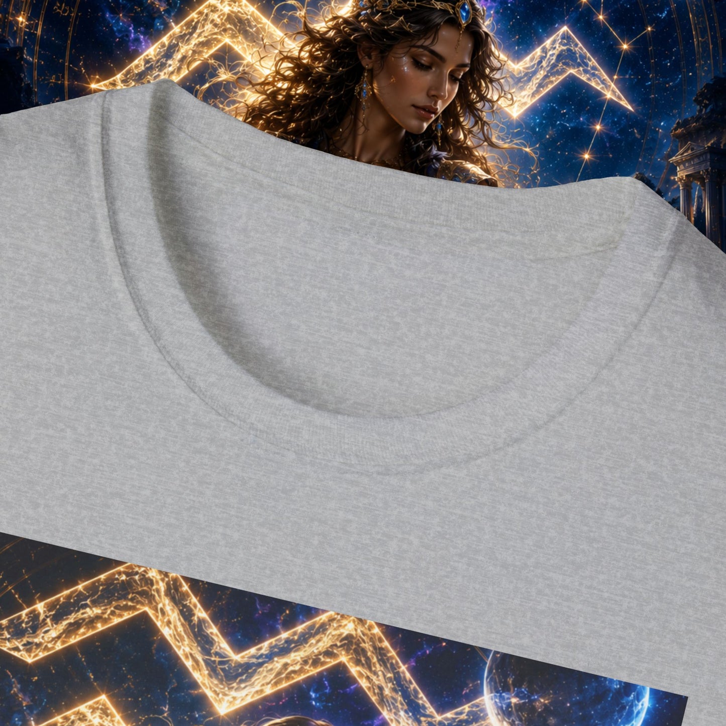 "Camiseta ♒ ACUARIO M– La Visionaria del Cielo y el Agua"