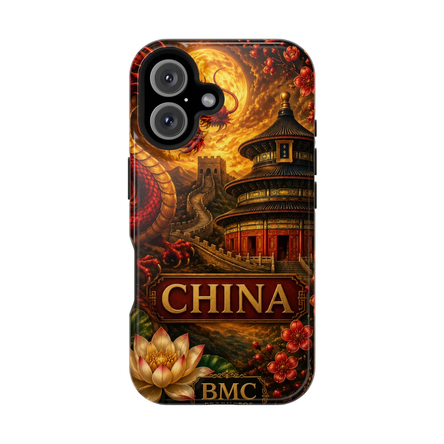 "Funda Magnética Reforzada Magnética Reforzada China – Dragones, murallas y leyendas eternas"