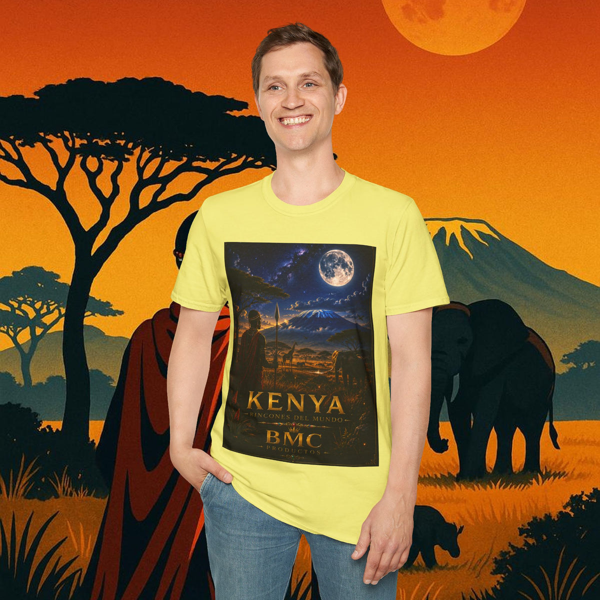 "Camiseta Kenia: Aventura Salvaje y Tierra de Horizontes Infinitos 🦁🌄🏕️"
