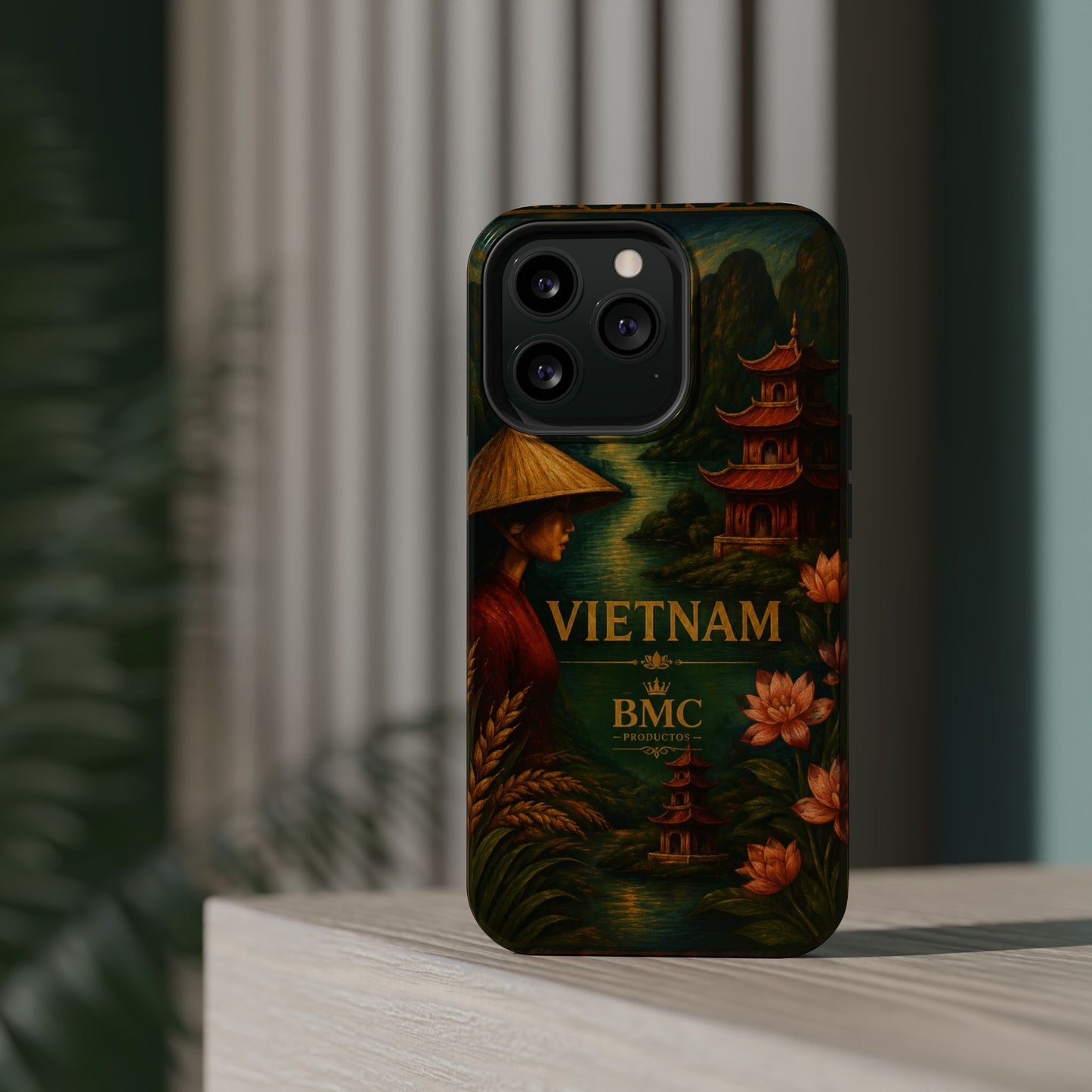 "Funda Magnética Reforzada Magnética Reforzada  Vietnam: Tradición, Naturaleza y Leyendas Ancestrales 🎋🏯🐉"