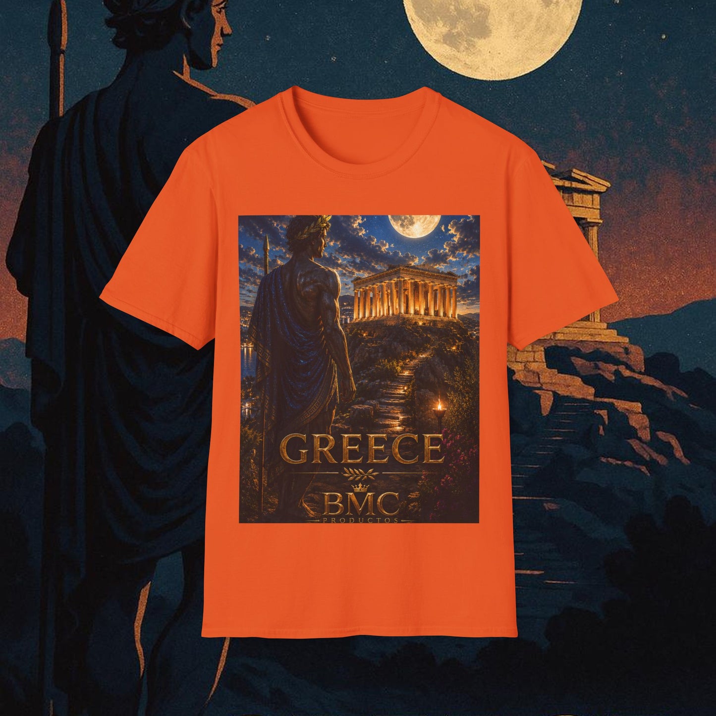"Camiseta Grecia: Cuna de Dioses, Maravillas y Filosofía 🌊🏛️⚡"