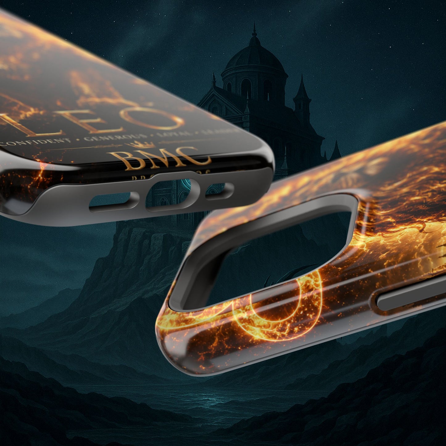 "Funda Magnética Reforzada ♌ Leo — Soberano del fuego eterno"