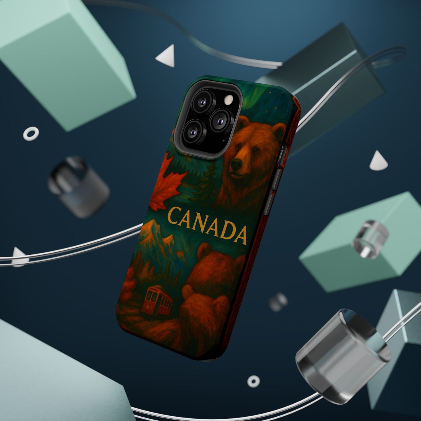 "Funda Magnética Reforzada Magnética Reforzada Canadá: Naturaleza Majestuosa y Espíritu Libre 🍁🏞️🦌"