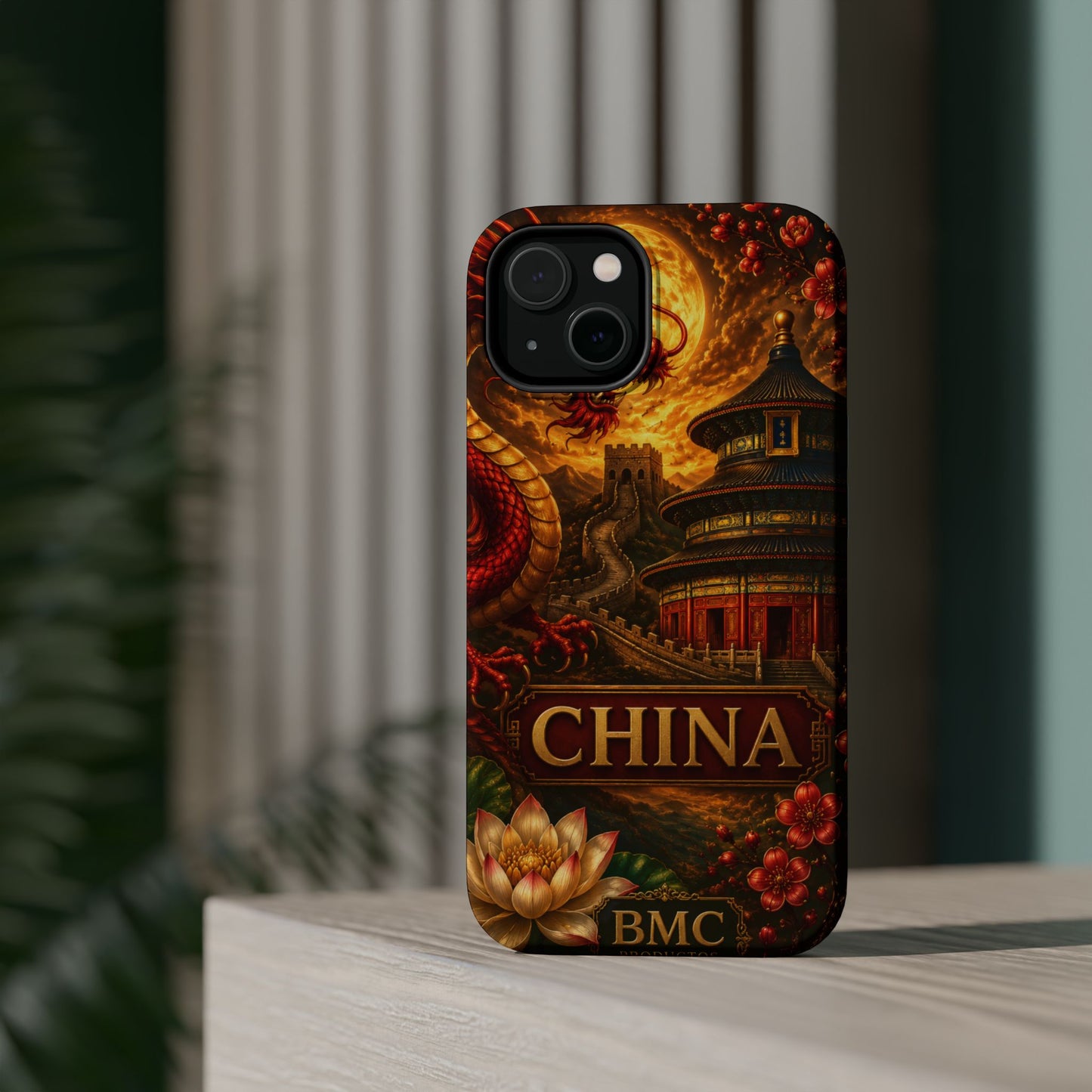 "Funda Magnética Reforzada Magnética Reforzada China – Dragones, murallas y leyendas eternas"