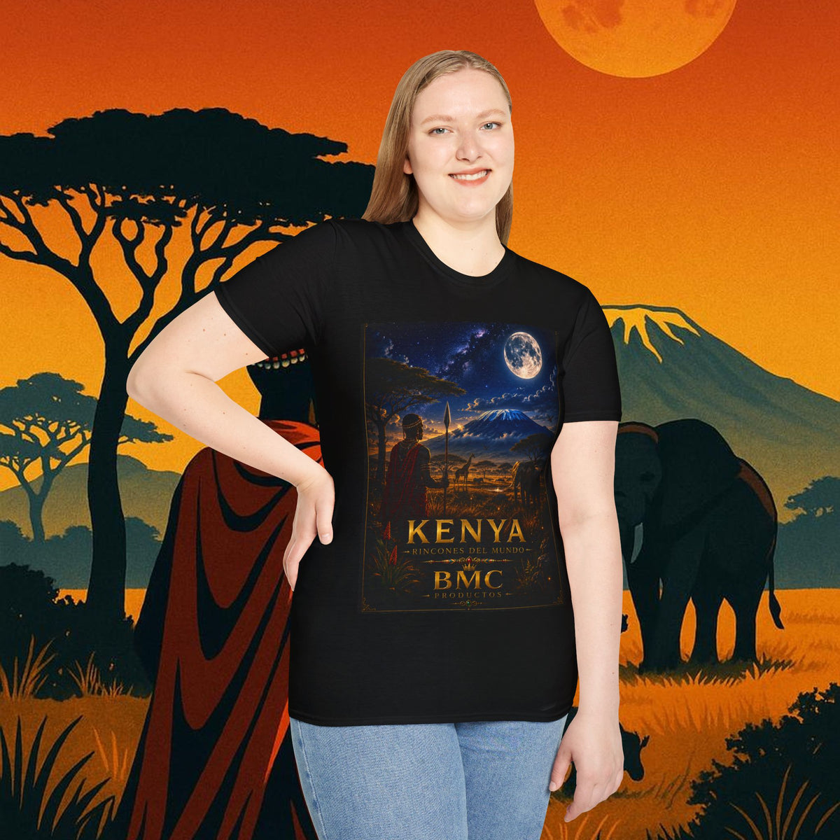 "Camiseta Kenia: Aventura Salvaje y Tierra de Horizontes Infinitos 🦁🌄🏕️"