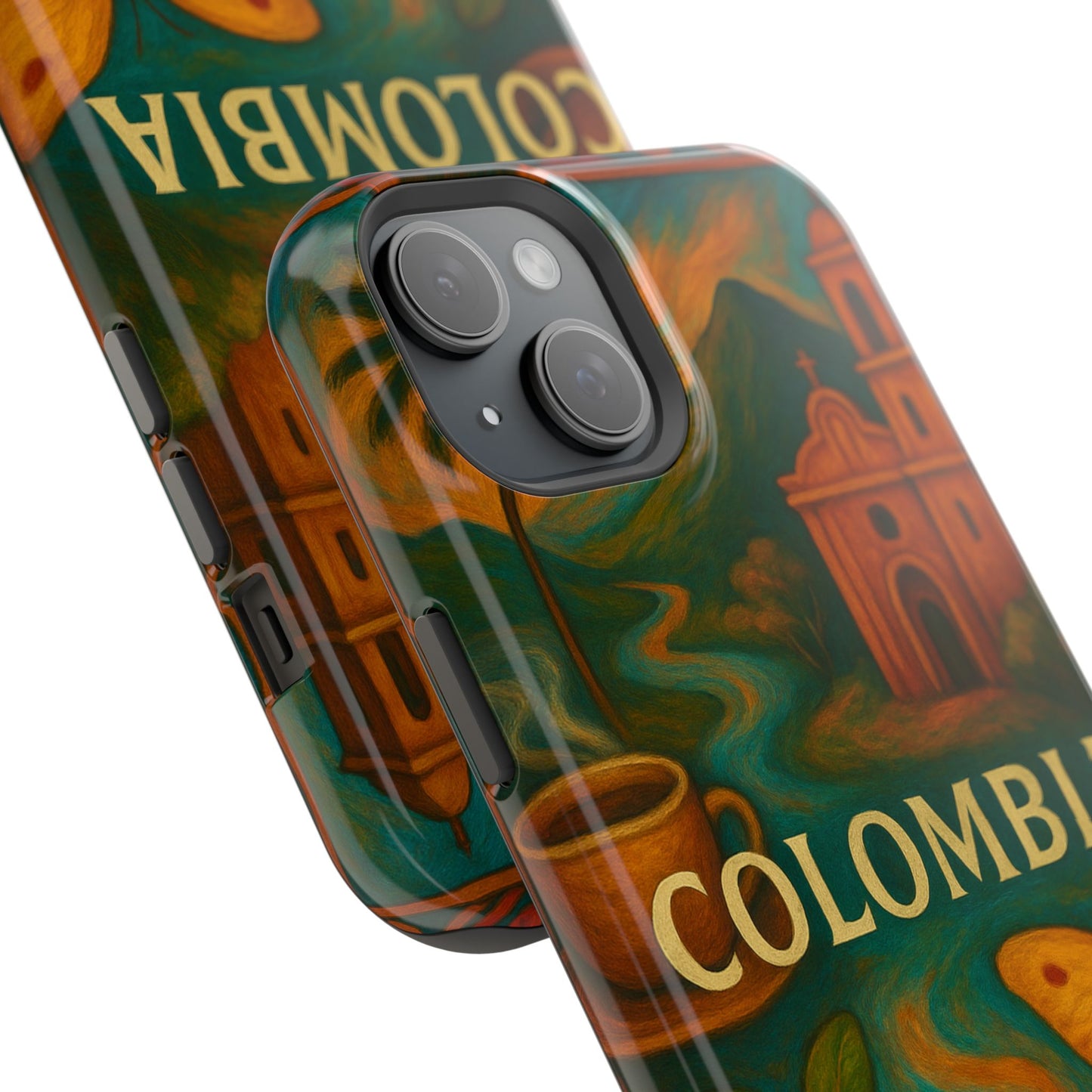 "Reinforced Magnetic Case Colombia: Magic of Colors, Coffee and Tradition ☕🎨🌄"