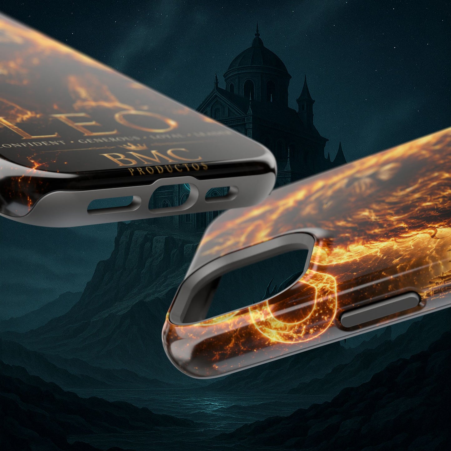 "Funda Magnética Reforzada ♌ Leo — Soberano del fuego eterno"