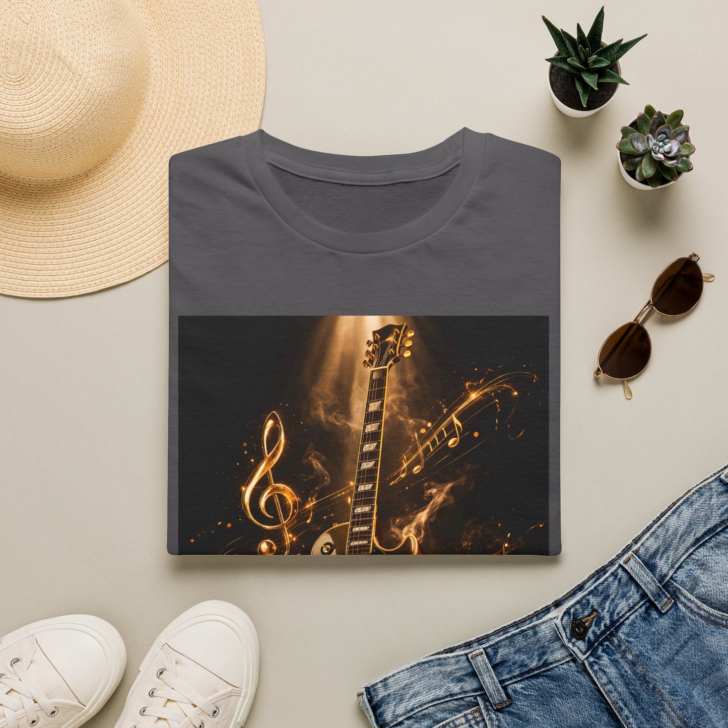 "Camiseta guitarra 🎸🔥Donde vibra una cuerda, nace una llamarada.” 🔥🎸