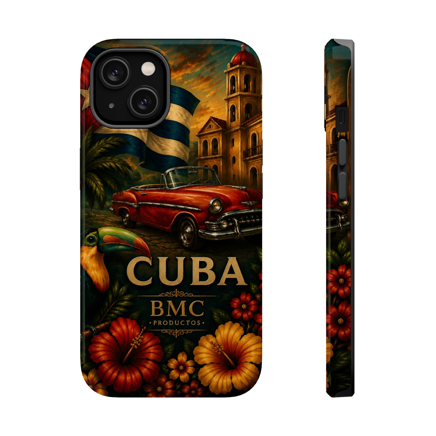 "Funda Magnética Reforzada Magnética Reforzada Cuba: Ritmo, Historia y Encanto Caribeño 🎺🚗🌴 "