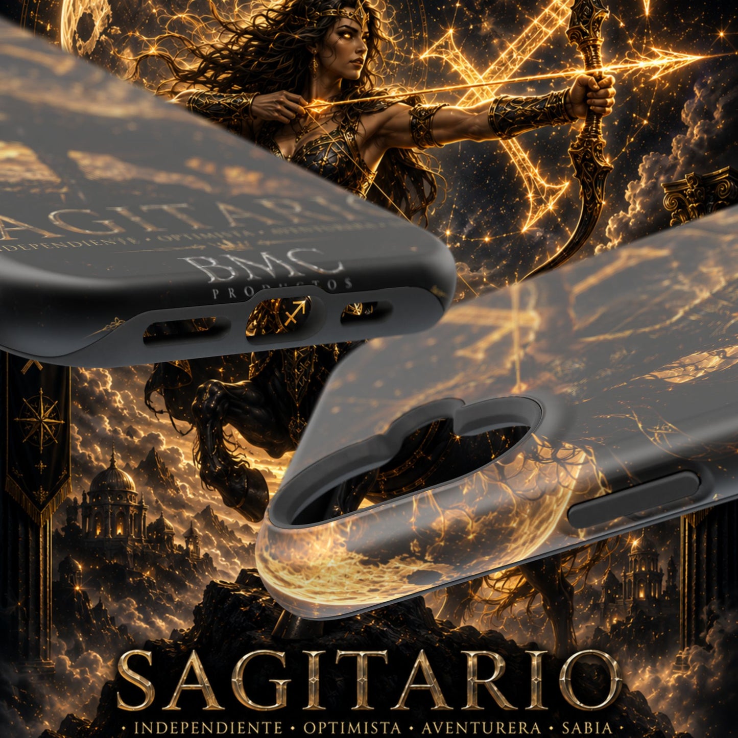 "Funda Magnética Reforzada Sagitario M– La Cazadora del Horizonte"