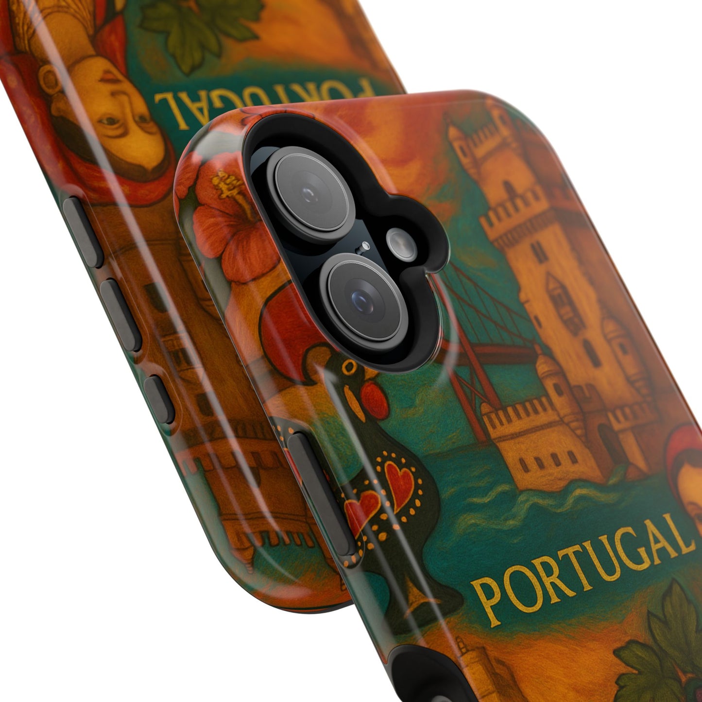 "Funda Magnética Reforzada Magnética Reforzada Portugal: Encanto Atlántico, Fados y Azulejos 🌊🎶🧿"
