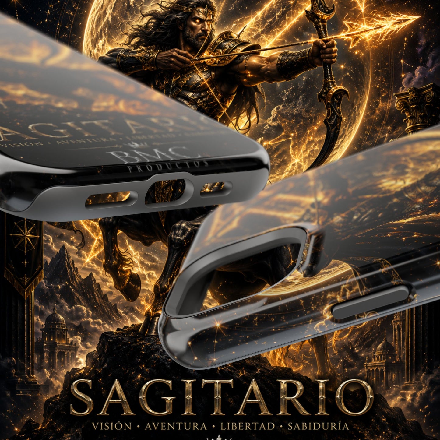 "Funda Magnética Reforzada Sagitario – El Cazador del Horizonte"