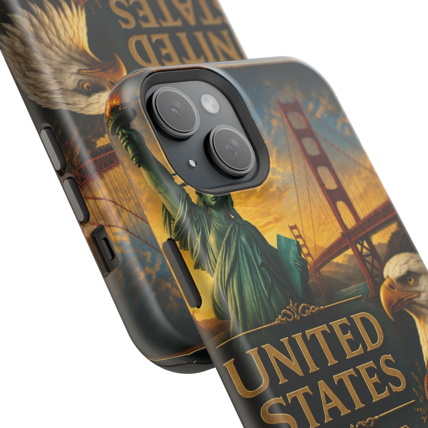 "Funda Magnética Reforzada Estados Unidos: Sueños, Libertad y Grandes Horizontes 🗽🏜️🌆"