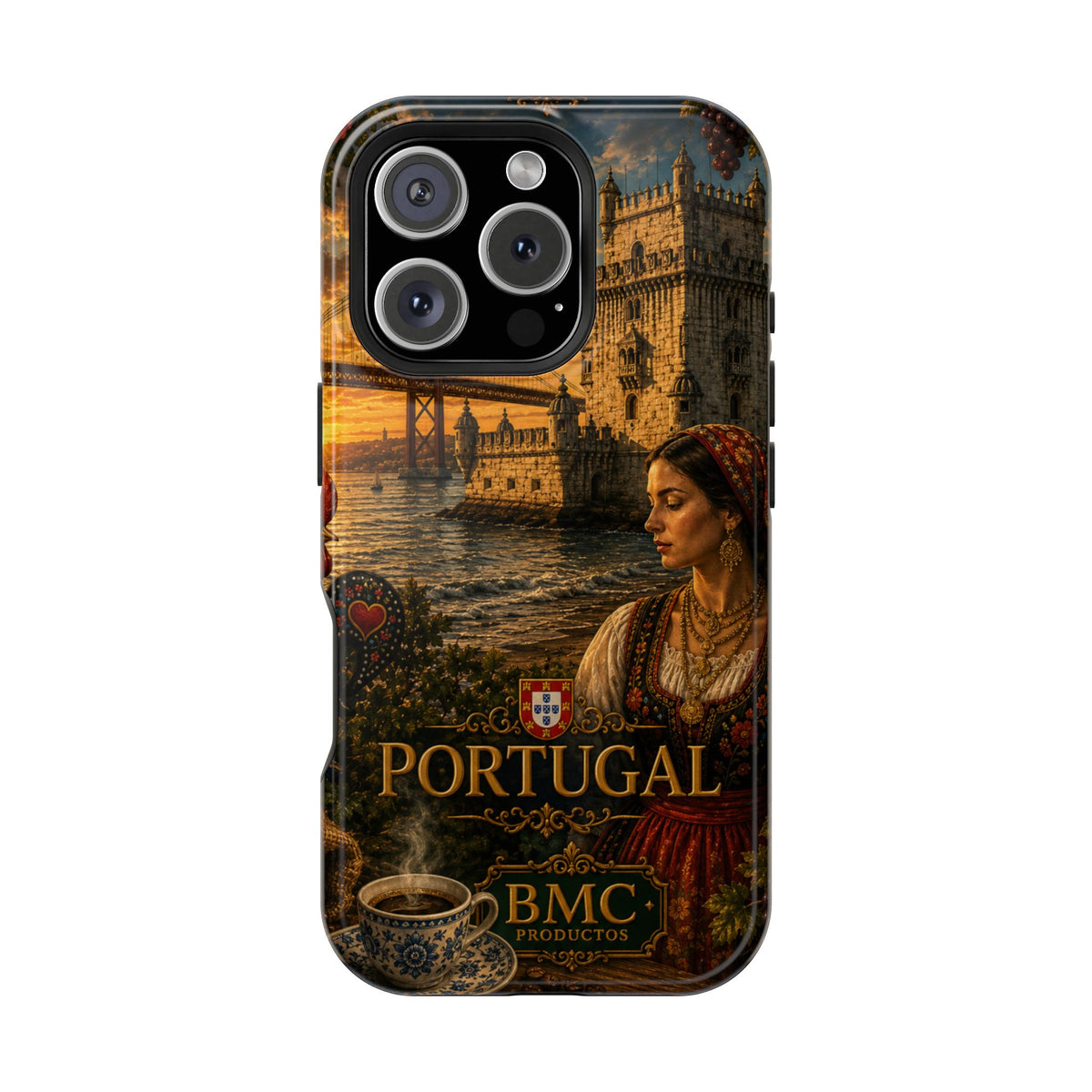 "Reinforced Magnetic Case Portugal: Atlantic Charm, Fados and Azulejos 🌊🎶🧿"