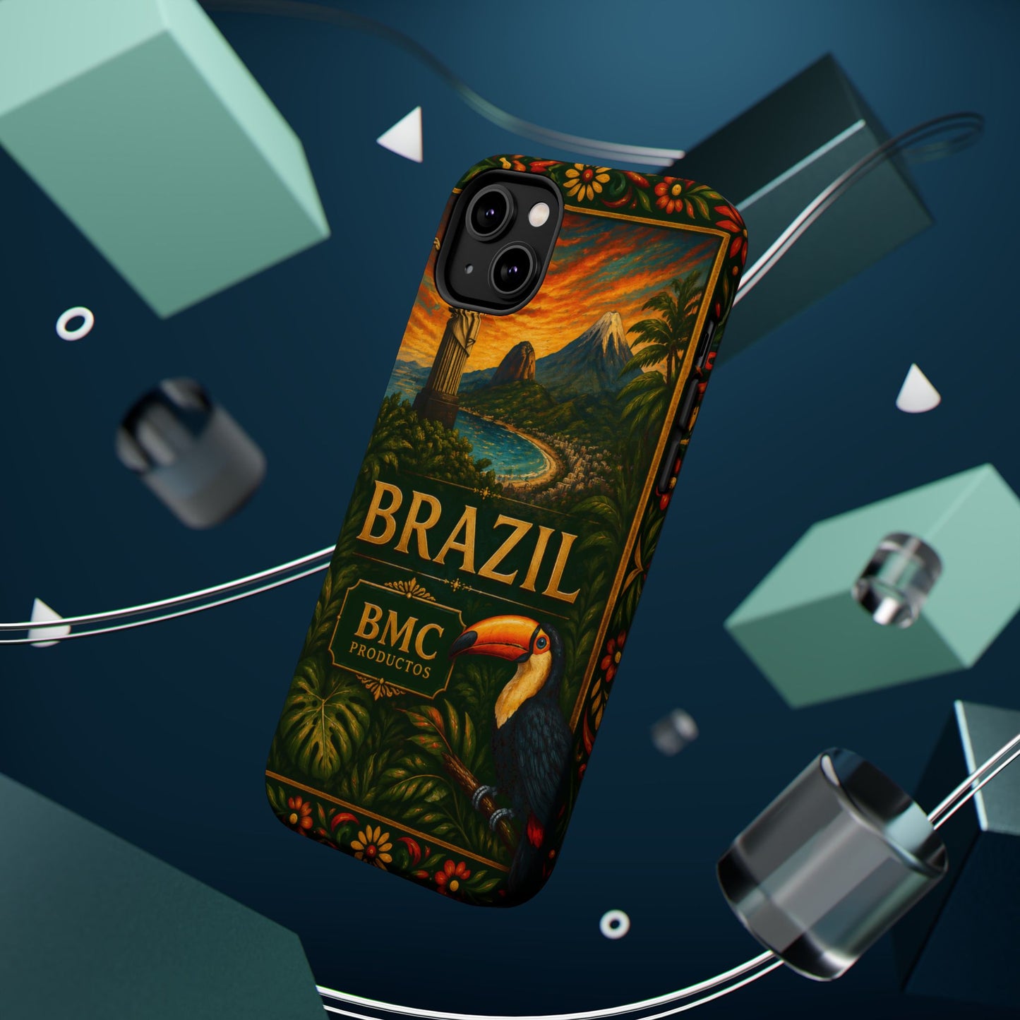 "Funda Magnética Reforzada Magnética Reforzada Brasil: Ritmo, Naturaleza y Alegría Infinita 🎶🌴🏖️"