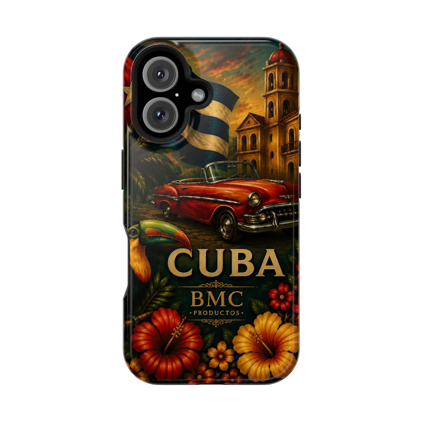 "Funda Magnética Reforzada Magnética Reforzada Cuba: Ritmo, Historia y Encanto Caribeño 🎺🚗🌴 "
