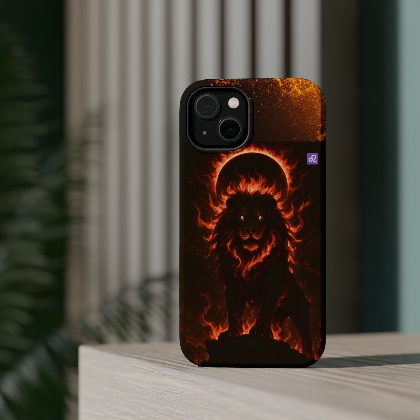"Funda Magnética Reforzada ♌ Leo — Soberano del fuego eterno"