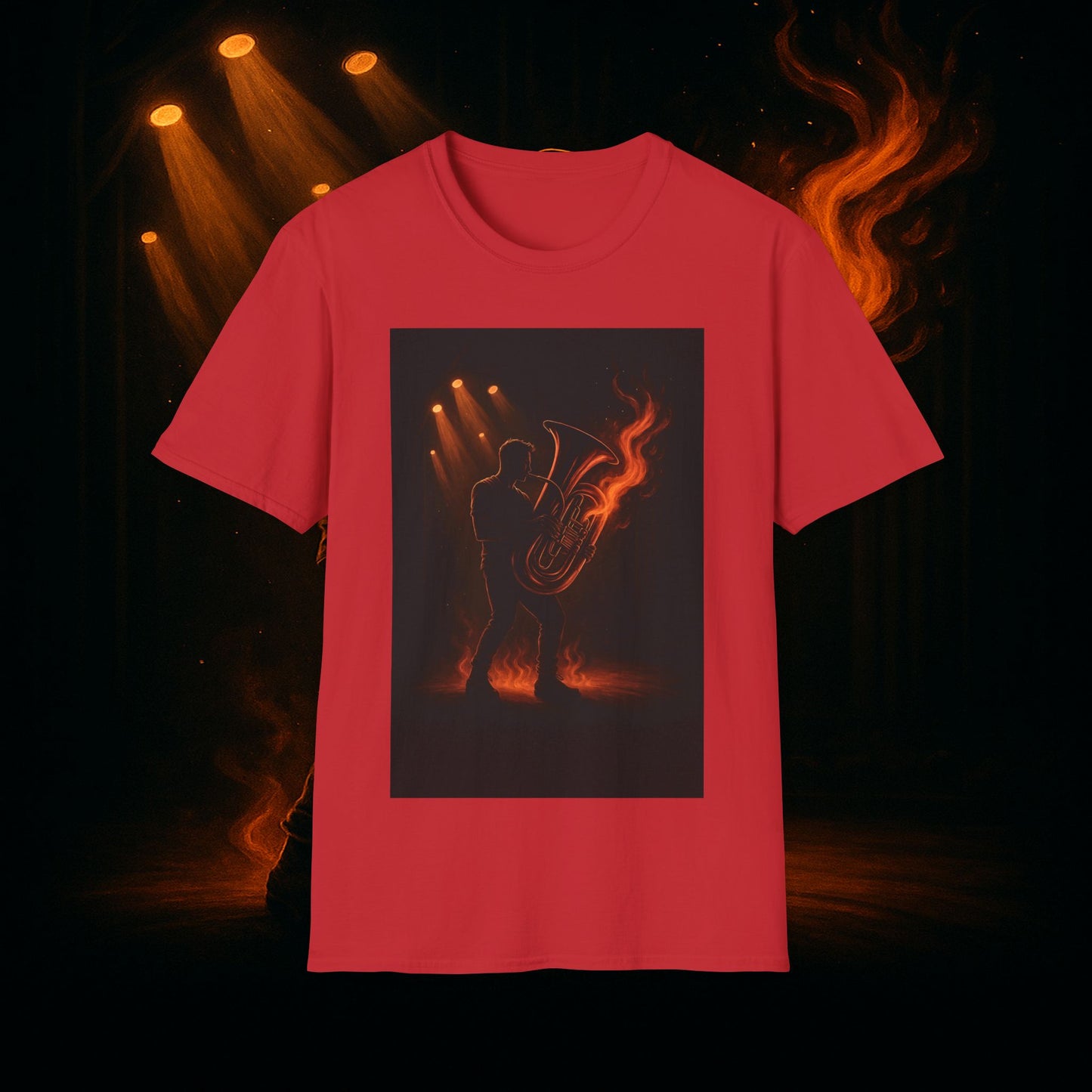 "Camiseta Tuba 🎺🔥 Cuando el alma suena, todo arde.”