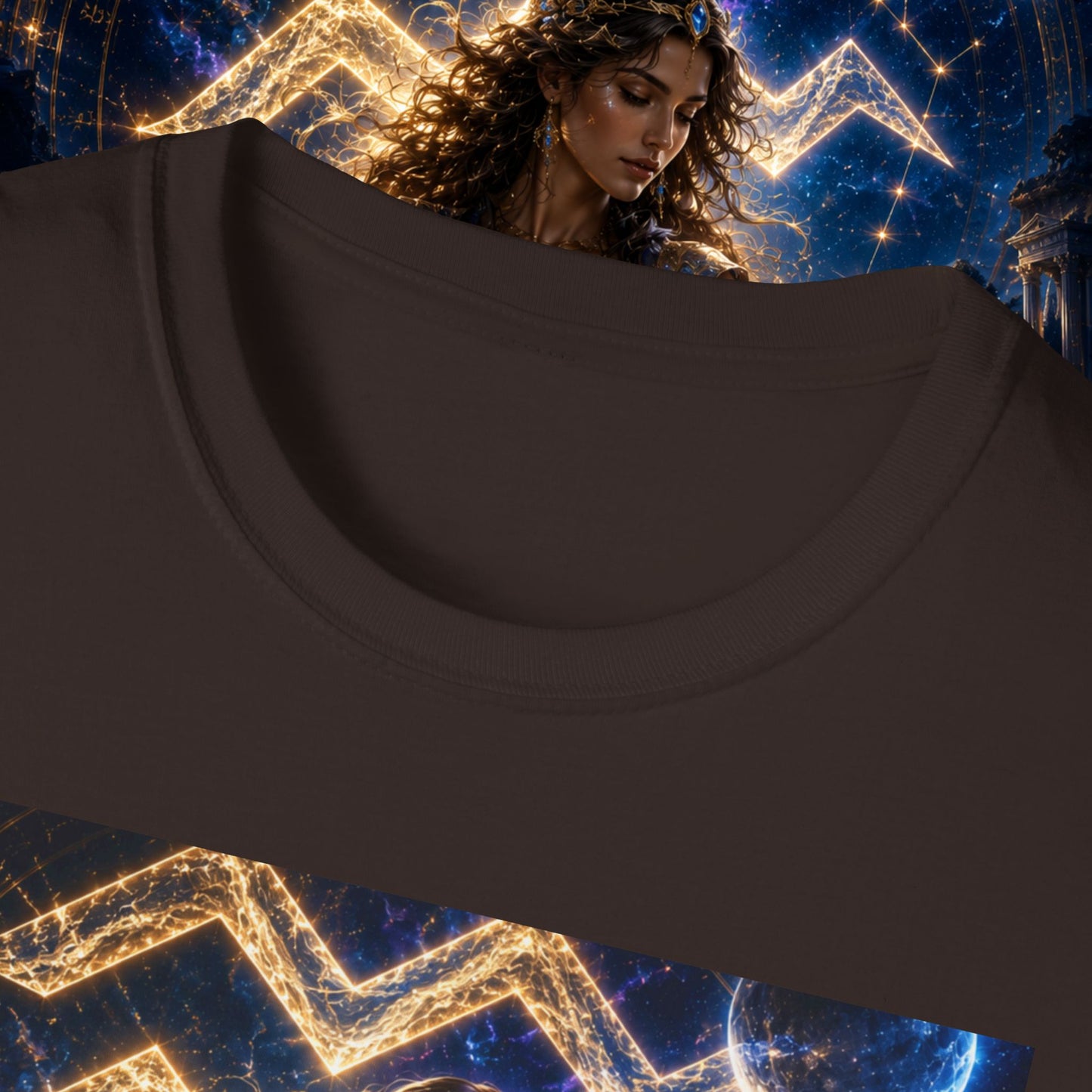 "Camiseta ♒ ACUARIO M– La Visionaria del Cielo y el Agua"