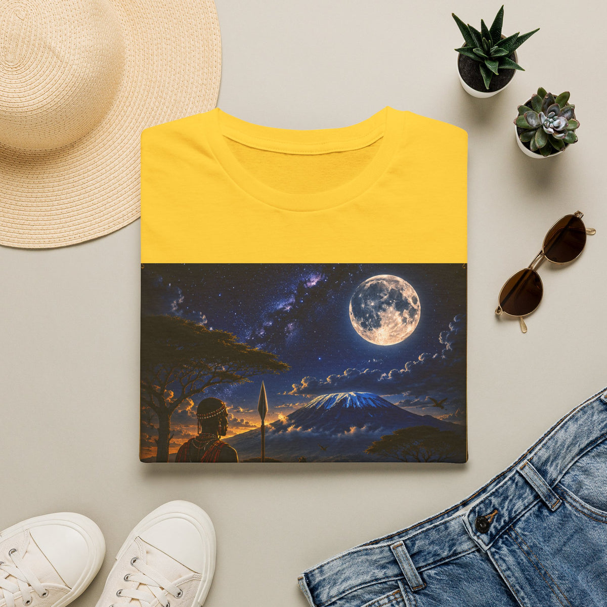 "Camiseta Kenia: Aventura Salvaje y Tierra de Horizontes Infinitos 🦁🌄🏕️"