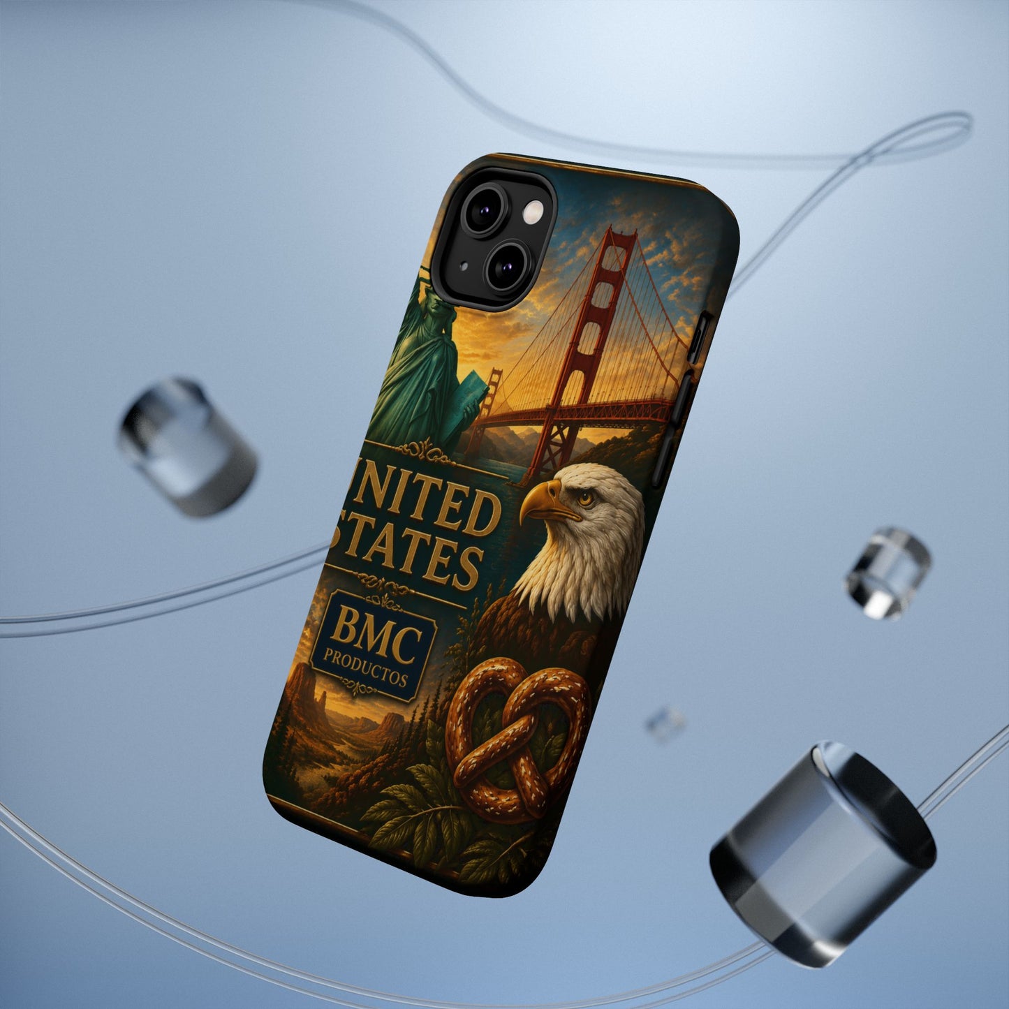 "Funda Magnética Reforzada Estados Unidos: Sueños, Libertad y Grandes Horizontes 🗽🏜️🌆"