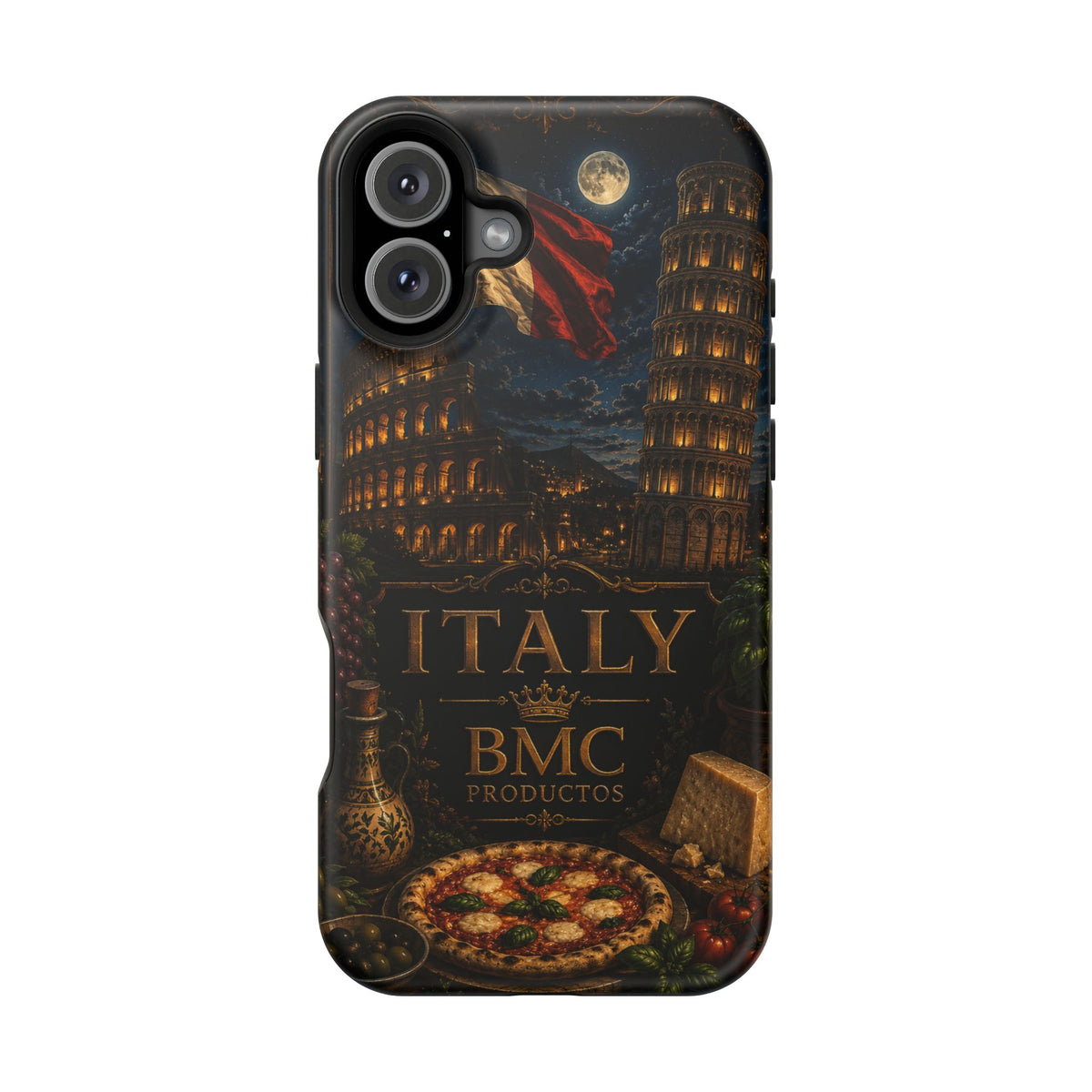 "Funda Magnética Reforzada Magnética Reforzada Italia: Arte, Pasión y Sabores Eternos 🎨🍝🏛️"