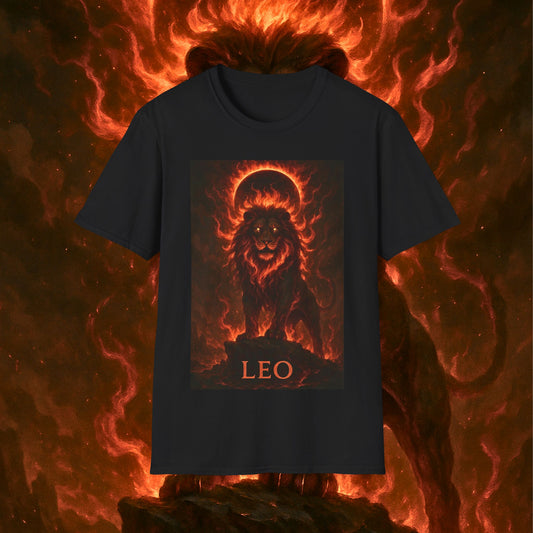 "Camiseta ♌ Leo — Soberano del fuego eterno"