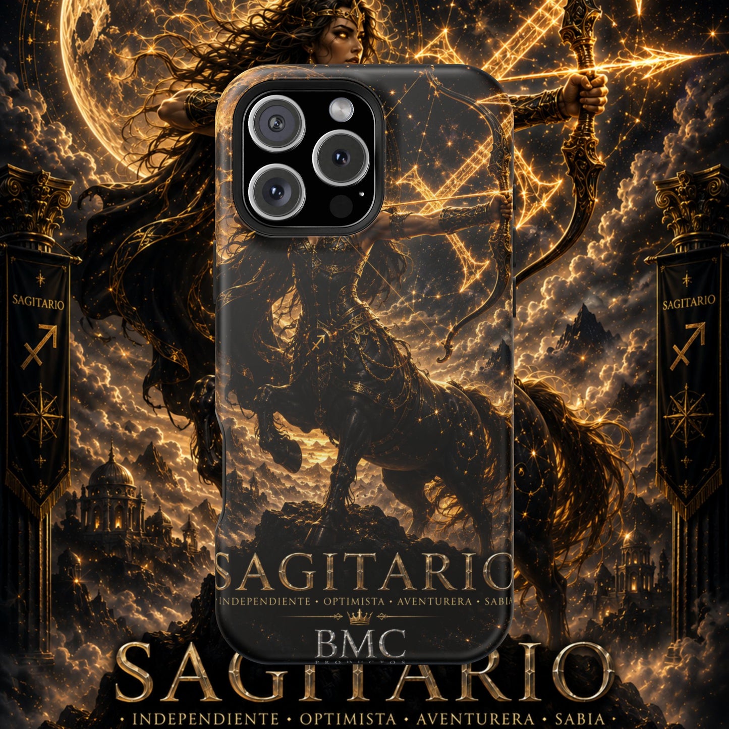 "Funda Magnética Reforzada Sagitario M– La Cazadora del Horizonte"