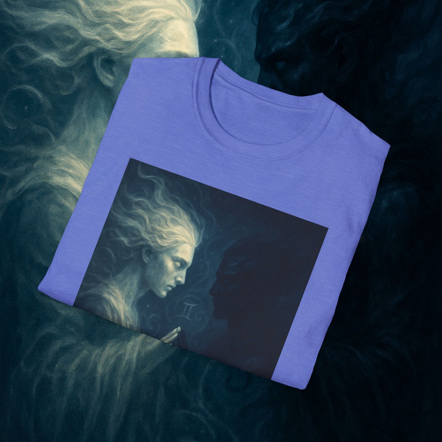 "Camiseta ♊ Géminis — Reflejo del alma dividida"