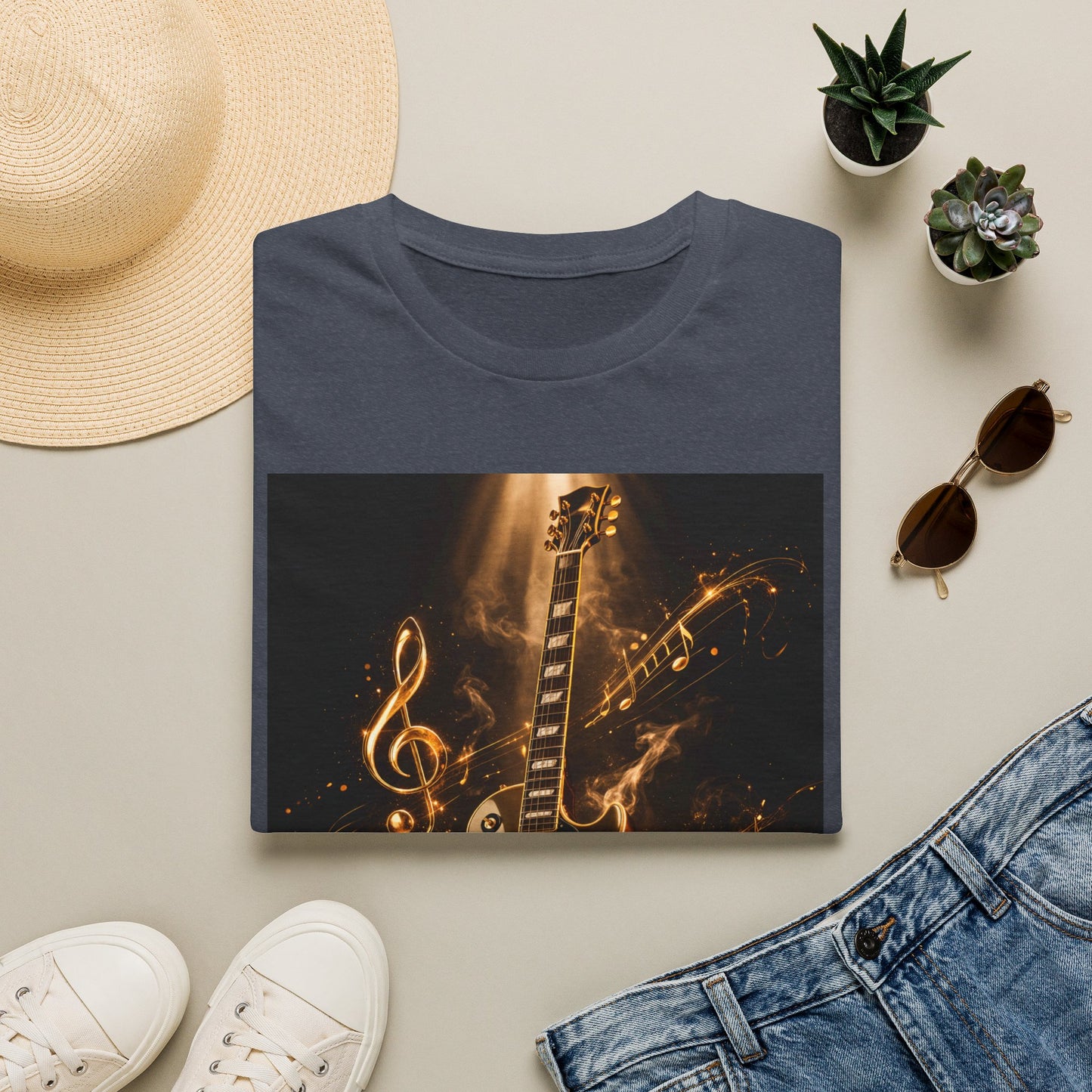 "Camiseta guitarra 🎸🔥Donde vibra una cuerda, nace una llamarada.” 🔥🎸