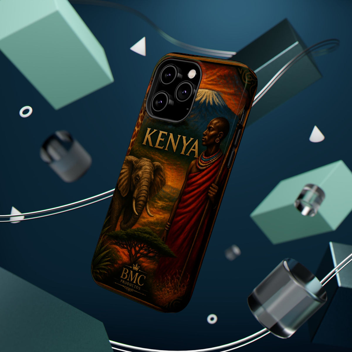"Reinforced Magnetic Case Kenya: Wild Adventure and Land of Infinite Horizons 🦁🌄🏕️"