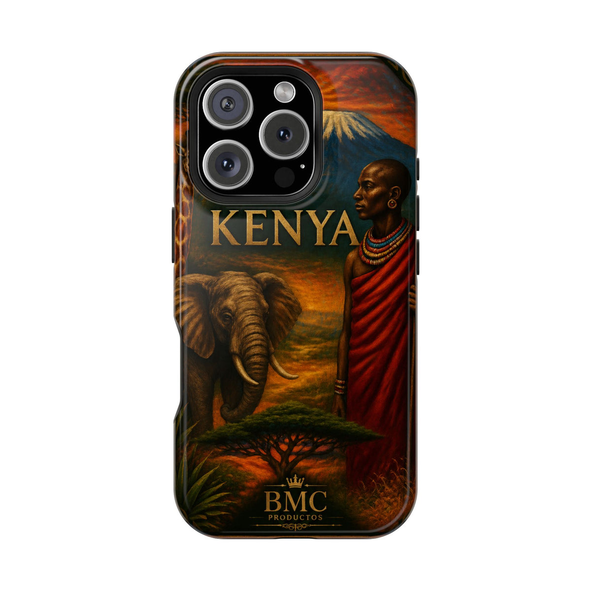 "Reinforced Magnetic Case Kenya: Wild Adventure and Land of Infinite Horizons 🦁🌄🏕️"