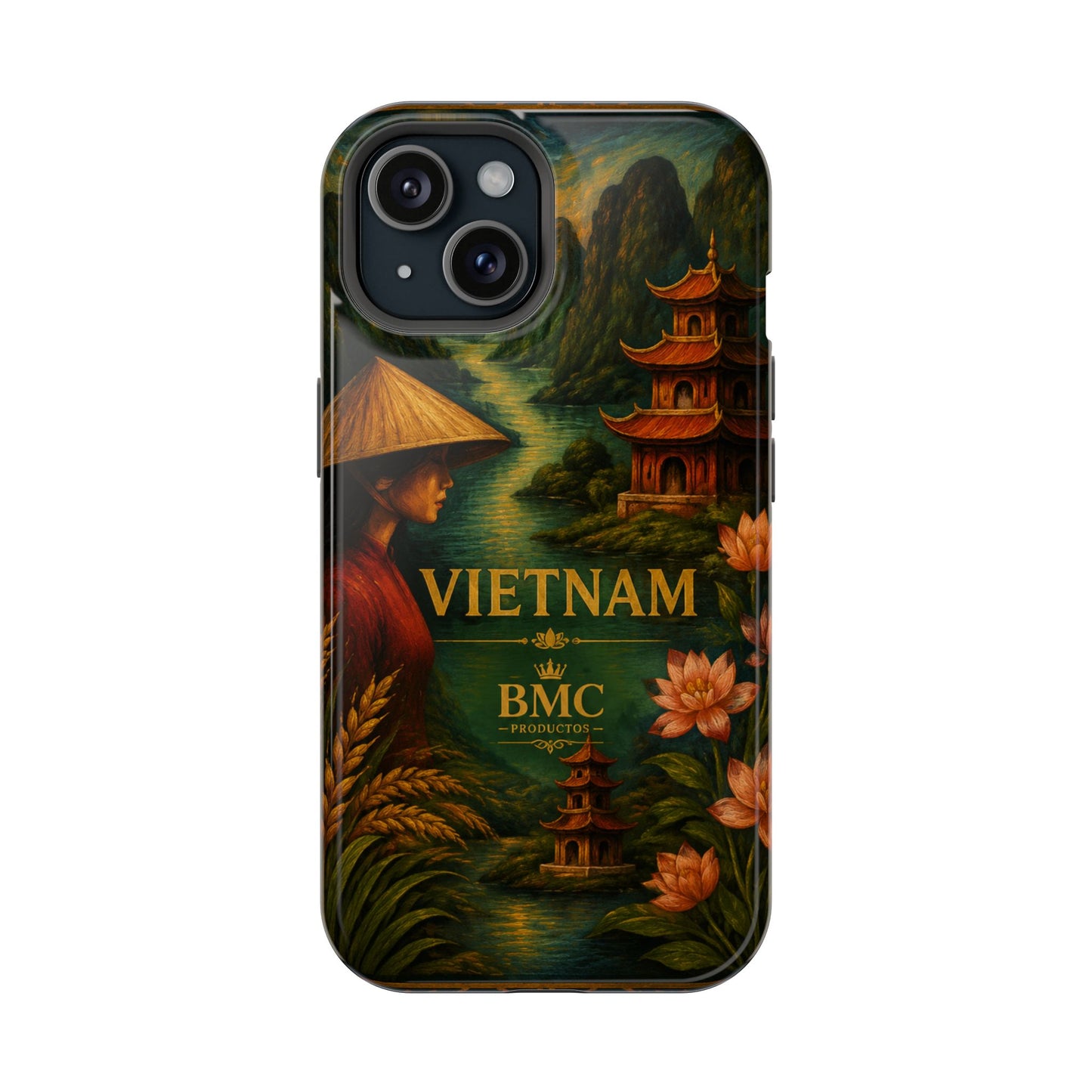 "Funda Magnética Reforzada Magnética Reforzada  Vietnam: Tradición, Naturaleza y Leyendas Ancestrales 🎋🏯🐉"