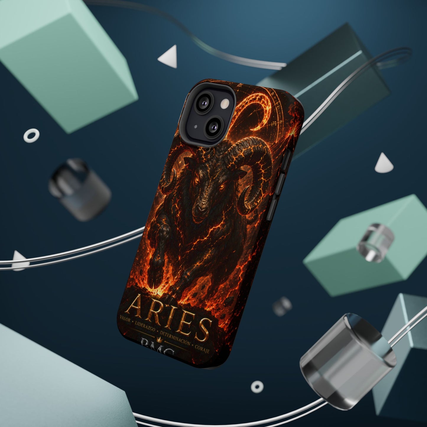 "Funda Magnética Reforzada ♈ Aries — Espíritu de fuego"