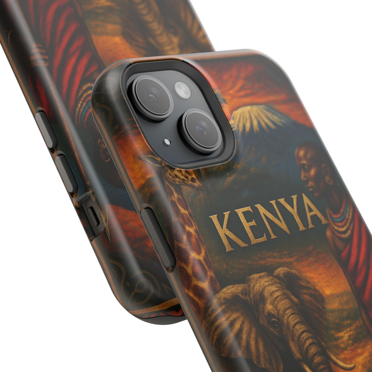"Reinforced Magnetic Case Kenya: Wild Adventure and Land of Infinite Horizons 🦁🌄🏕️"